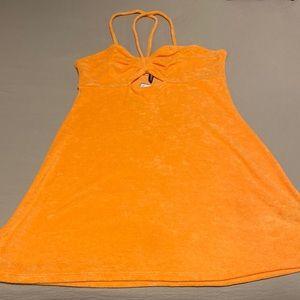 Divided goldenrod terry dress